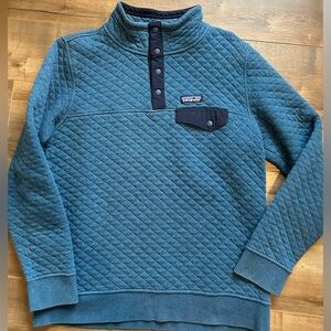 Patagonia quilted 1/4 snap pullover sweater